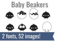 Baby Beakers Dingbats Font - Featured Image