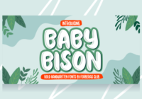 Baby Bison Font - Featured Image