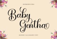 Baby Gentha Font - Featured Image