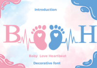Baby Love Heartbeat Font - Featured Image