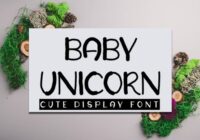 Baby Unicorn Font - Featured Image