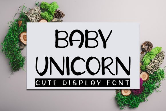 Baby Unicorn Font - Featured Image