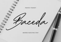 Baceda Signature Font - Featured Image