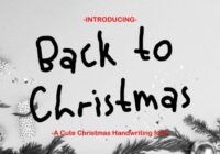 Back to Christmas Font - Featured Image