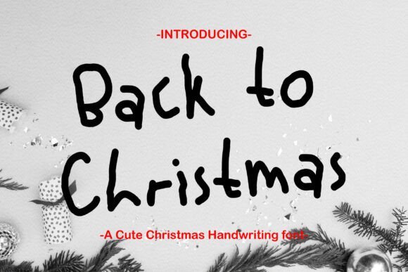 Back to Christmas Font - Featured Image