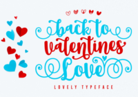 Back to Valentine Love Font - Featured Image