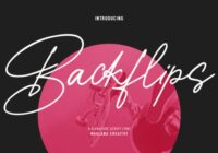 Backflips Font - Featured Image