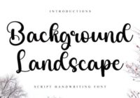 Background Landscape Font - Featured Image