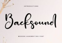 Backsound Font - Featured Image