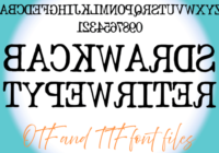 Backwards Typewriter Font - Featured Image