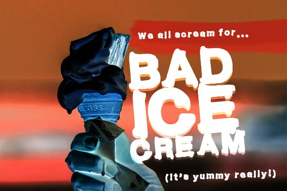 Bad Ice Cream Font - Featured Image