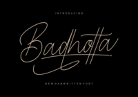 Badhotta Font - Featured Image