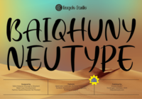 Baiqhuny Font - Featured Image