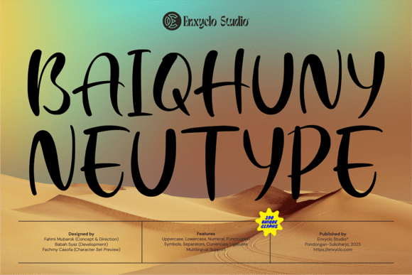 Baiqhuny Font - Featured Image