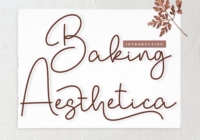 Baking Aesthetica Font - Featured Image