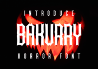 Bakurry Font - Featured Image