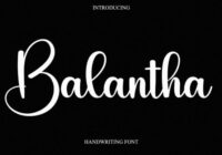 Balantha Font - Featured Image