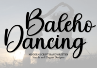 Baleho Dancing Font - Featured Image