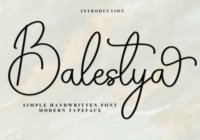Balestya Font - Featured Image