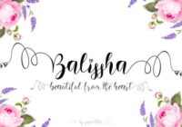 Balissha Font - Featured Image