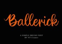 Ballerick Font - Featured Image