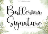 Ballerina Signature Font - Featured Image