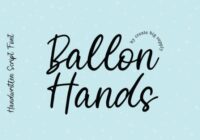 Balloon Hands Font - Featured Image