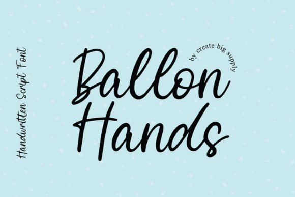 Balloon Hands Font - Featured Image
