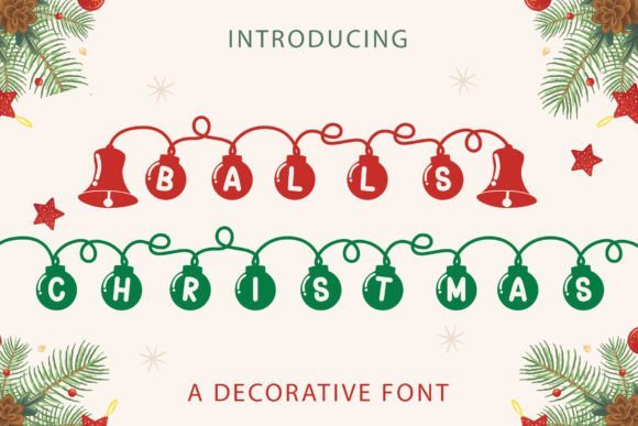 Balls Christmas Font - Featured Image