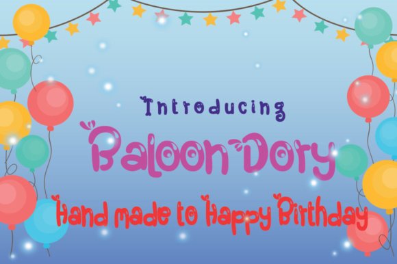 Baloon Dory Font - Featured Image