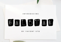 Balotak Font - Featured Image