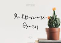 Baltimore Story Font - Featured Image