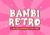 Bambi Retro Font - Featured Image