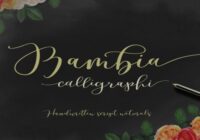 Bambia Calligraphi Font - Featured Image