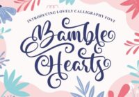 Bamble Hearts Font - Featured Image