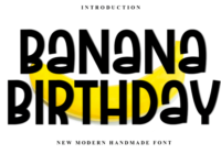 Banana Birthday Font - Featured Image