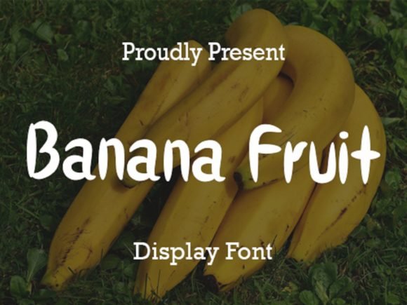 Banana Fruit Font - Featured Image