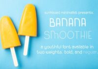 Banana Smoothie Font - Featured Image