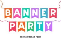 Banner Party Font - Featured Image