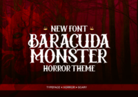 Baracuda Monster Font - Featured Image