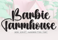 Barbie Farmhouse Font - Featured Image