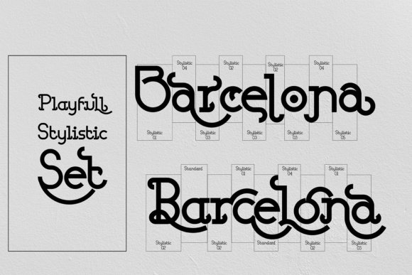 Barcelona Family Font - Featured Image