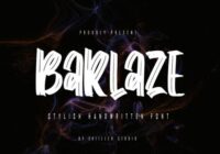 Barlaze Font - Featured Image