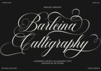 Barleina Calligraphy Font - Featured Image