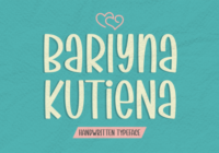Barlyna Kutiena Font - Featured Image
