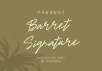 Barret Signature Font - Featured Image