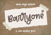 Barryone Font - Featured Image