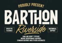 Barthon Riverside Font - Featured Image