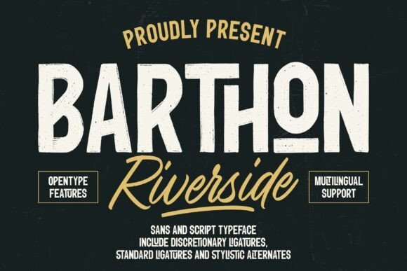 Barthon Riverside Font - Featured Image