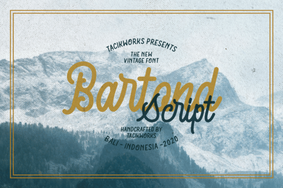 Bartond Script Font - Featured Image